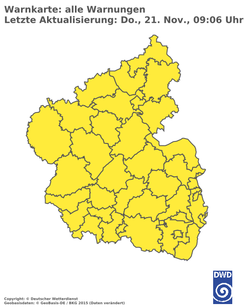 Aktuelle Wetterwarnungen für  Merzig-Wadern